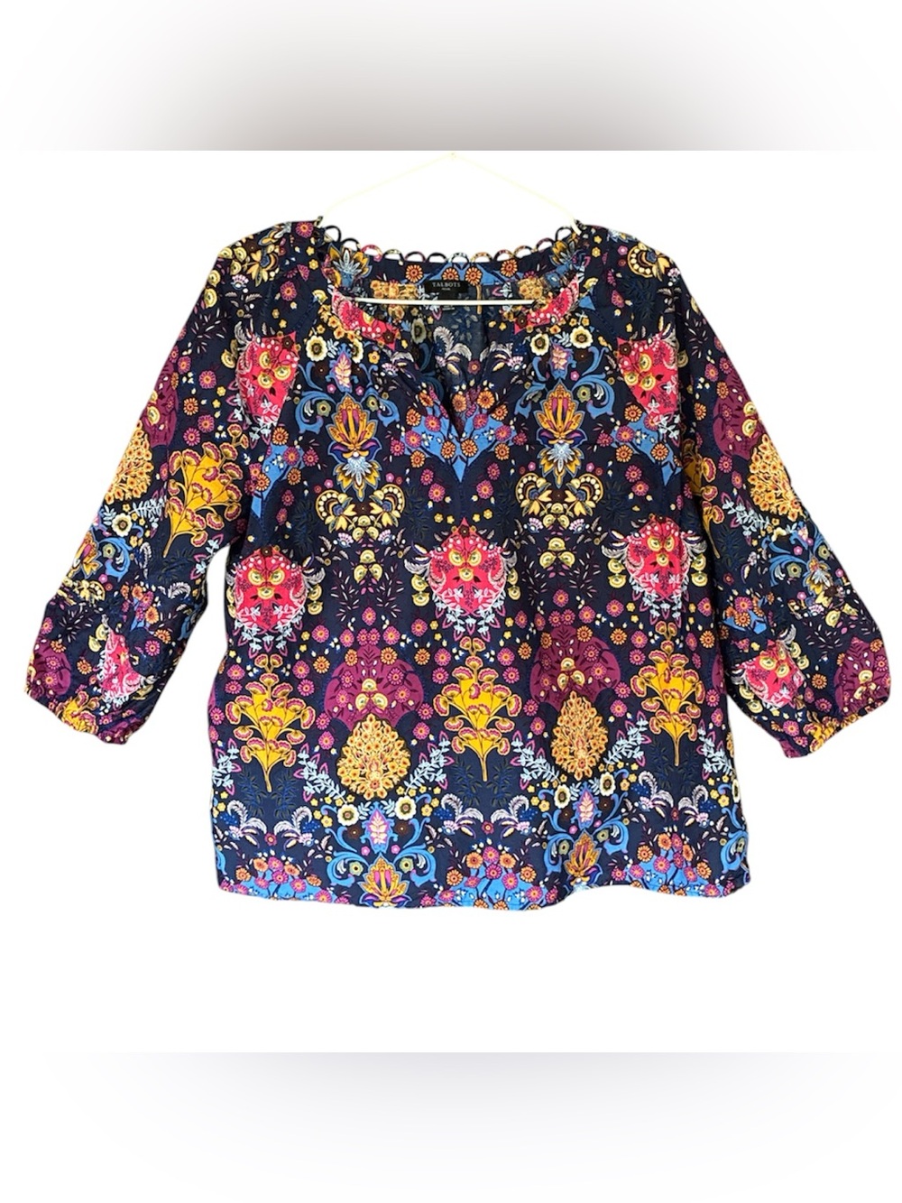 Talbots Women's Floral Boho Blouse - Multi